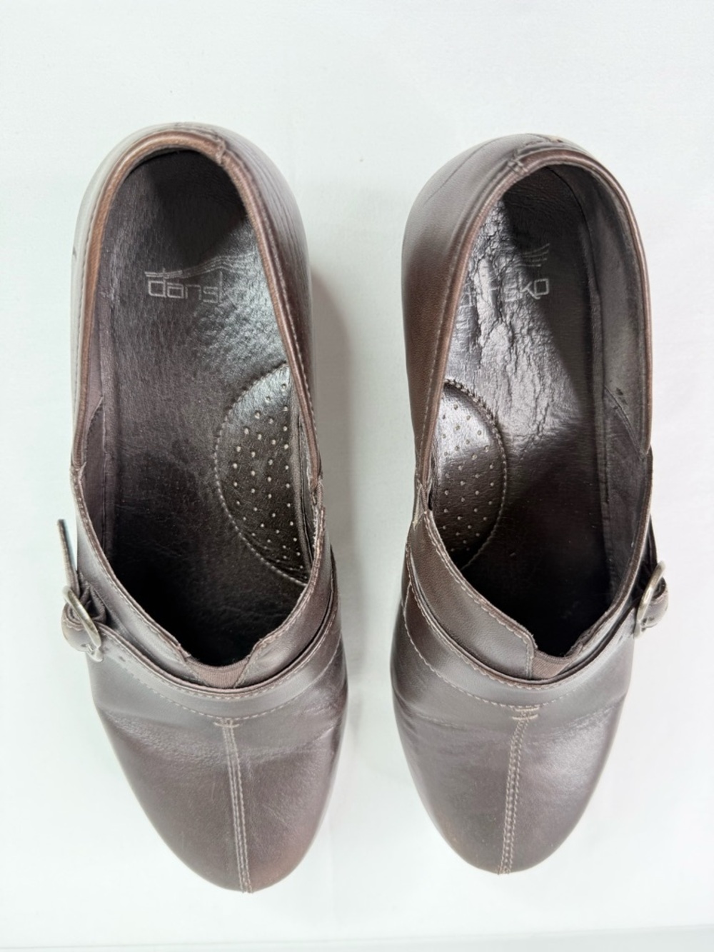 Dansko Tamara Leather Clog Women's Size 41 (10-10.5) Brown Comfort Shoe Slip-on - Picture 4 of 9